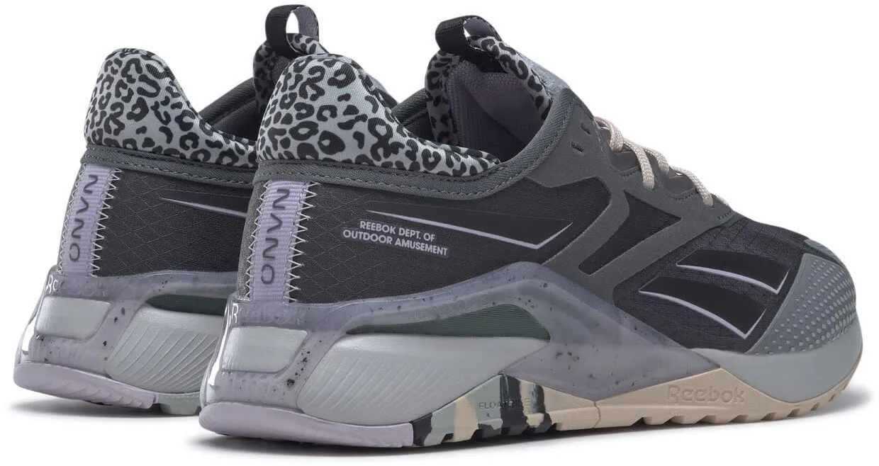 Reebok Nano X2 TR Adventure Womens Training Shoes - Grey Padded Comfort Standing Workers