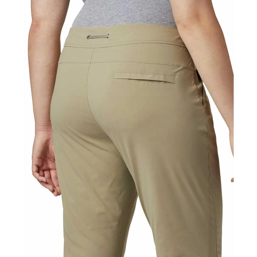 Columbia Women Beige Anytime Outdoor Boot Cut Pant (Sun Protection) Performance Ready Crossfit Shorts Capri