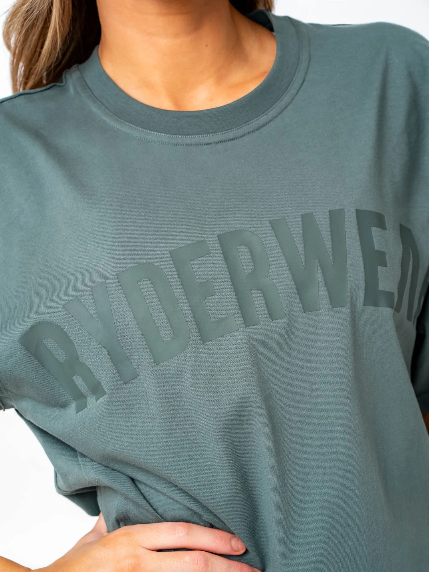 Force Oversized T-Shirt - Fern Green Lightweight Feel