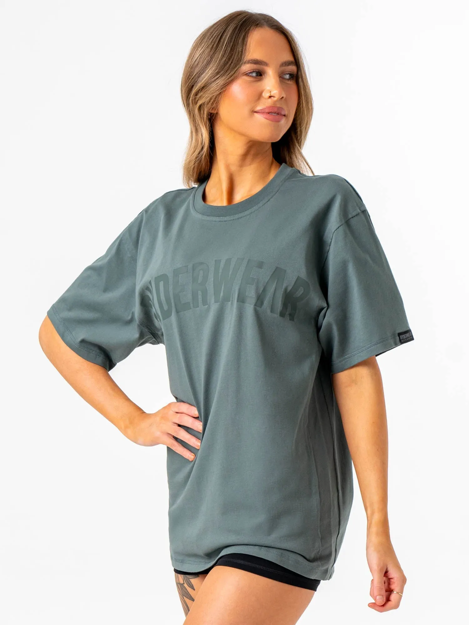 Eco Friendly Fabric Force Oversized T-Shirt - Fern Green
