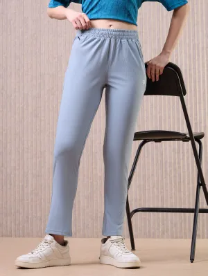 Perfect Grip and Fit ventilation channels Women Solid Straight Fit Trackpants with 4 Way Crispy