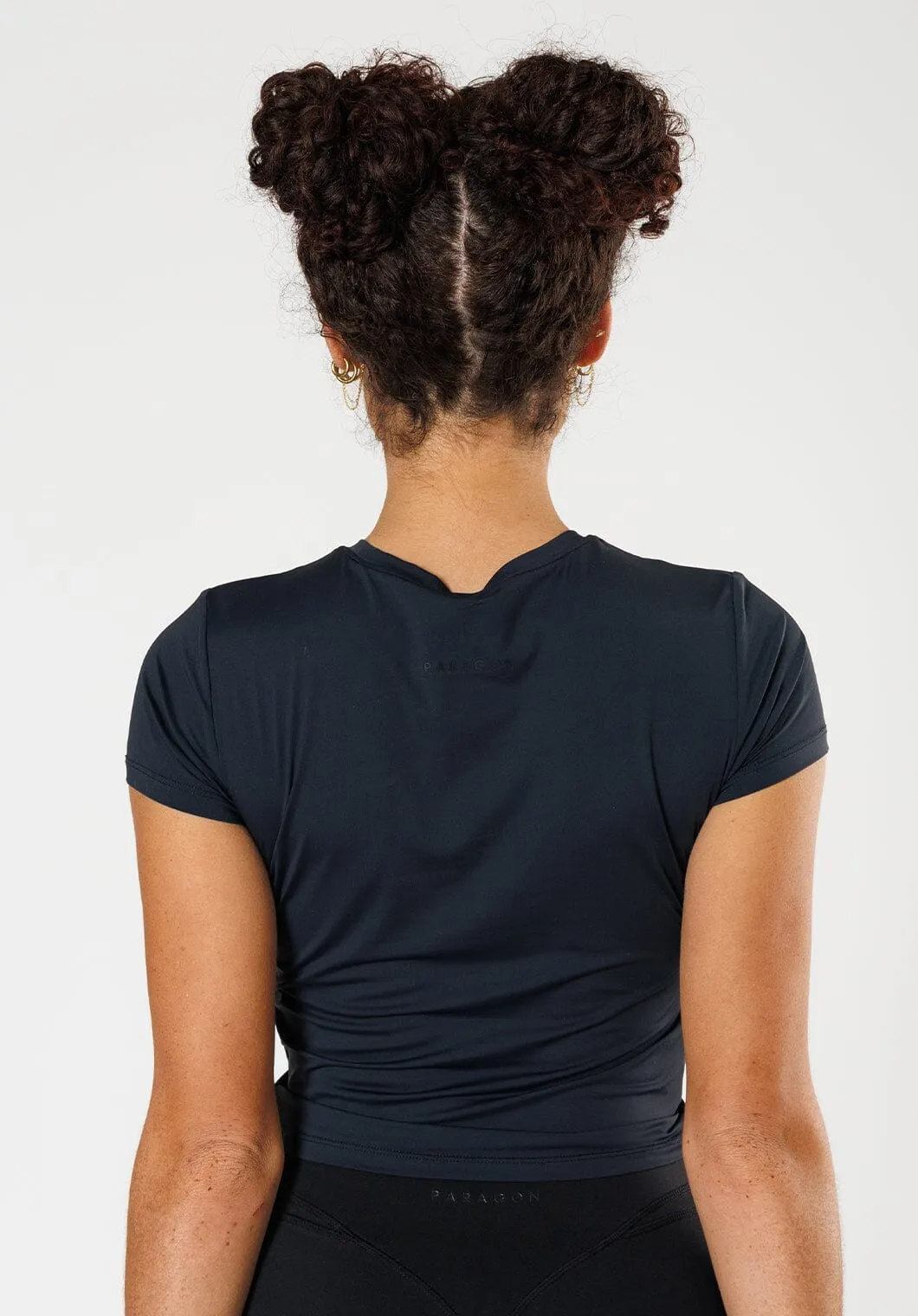 LiteSpeed? Short Sleeve Mid Black Casual Day Wear Effortless Wearable