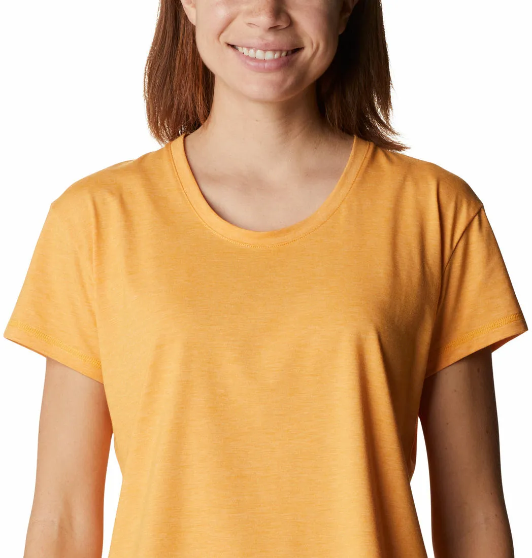 Weekend Fashion Columbia Women Yellow Sun Trek SS Tee (Sun Protection)