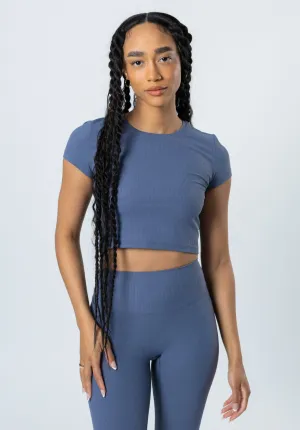Non Toxic Materials CloudRib Short Sleeve Crop Ace