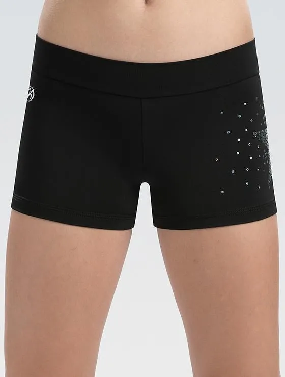 Sequinz Star Cheer Shorts Non Restrictive Fit Bold Patterns