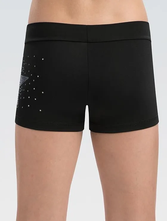 Sun Protection Sports Comfort Sequinz Star Cheer Shorts