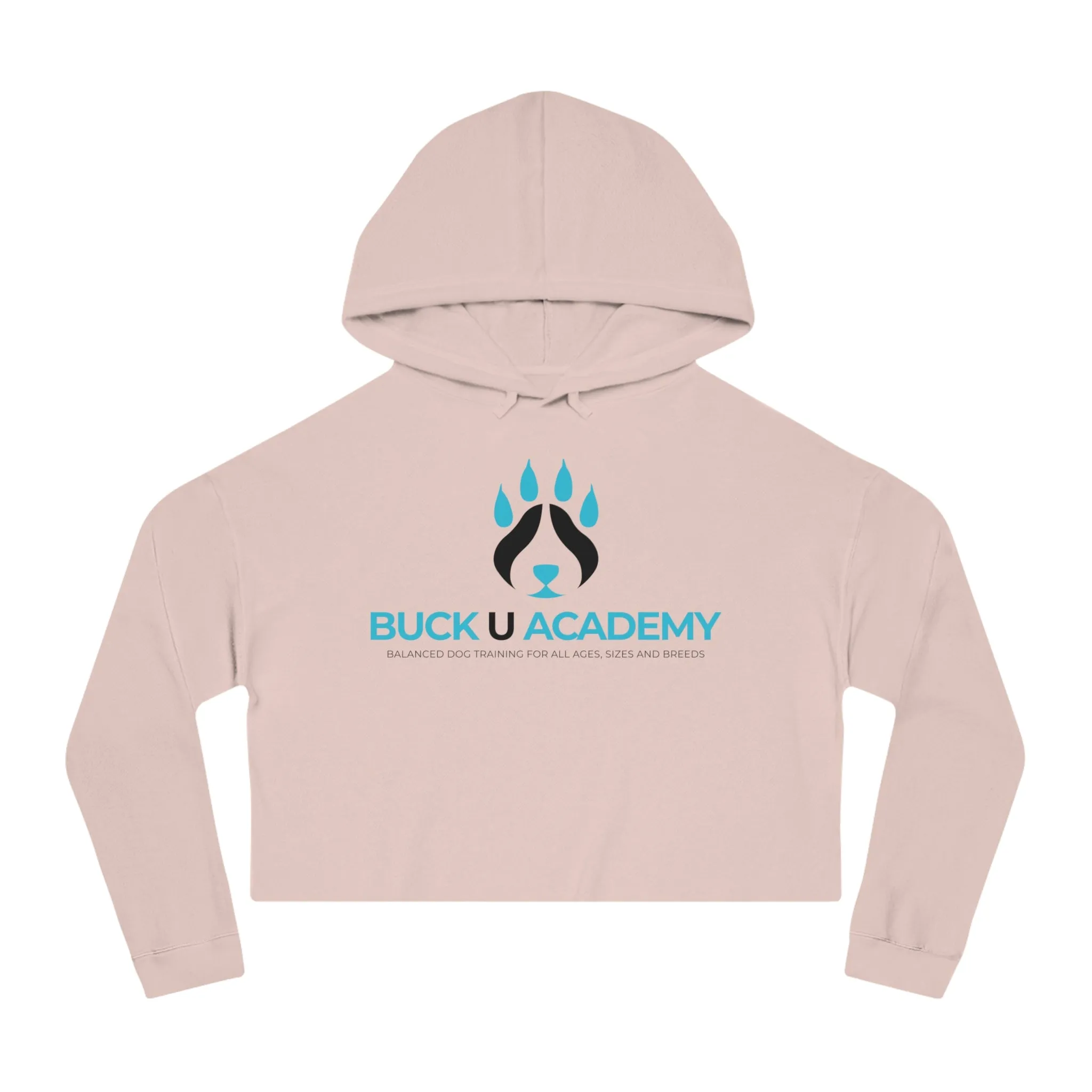 Women??s Cropped Hooded Sweatshirt Logo Emblem Urban Minimal