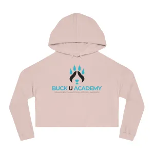 Women??s Cropped Hooded Sweatshirt Logo Emblem Urban Minimal