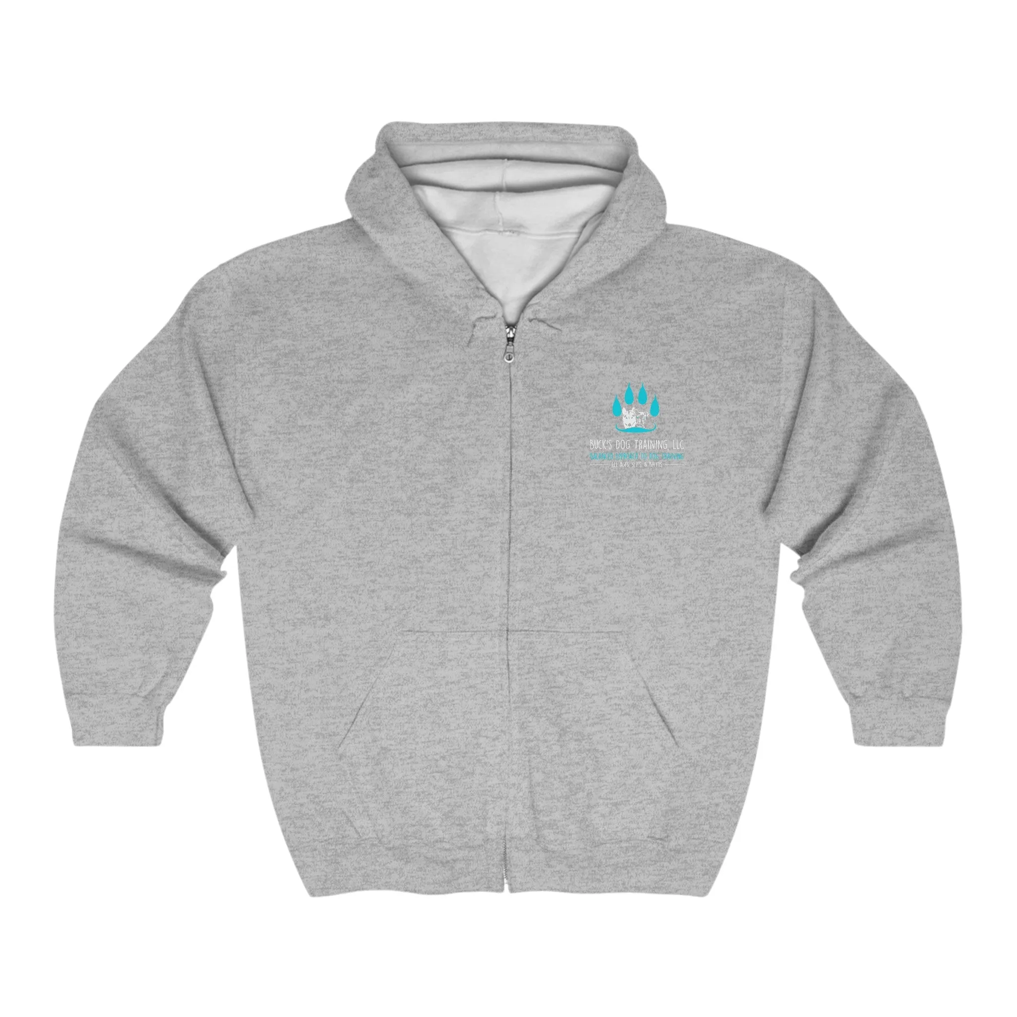 clip accents suitable for holidays Unisex Heavy Blend? Full Zip Hooded Sweatshirt