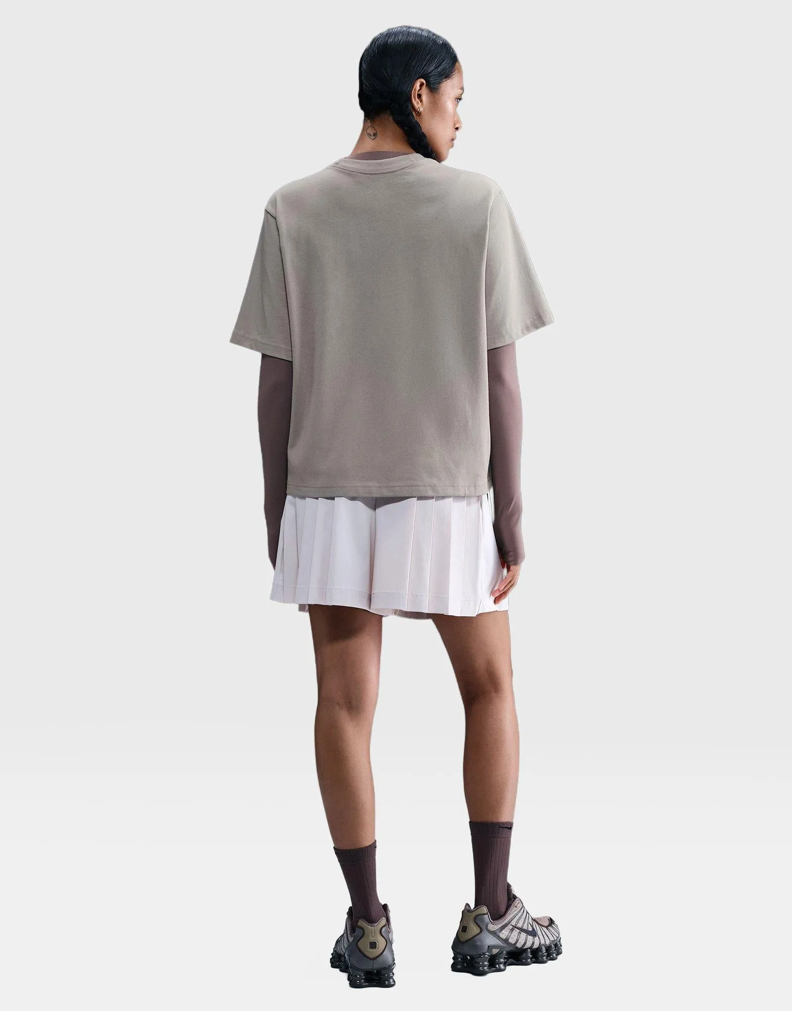 Stretch Comfort Sleek Layers Boxy T-Shirt