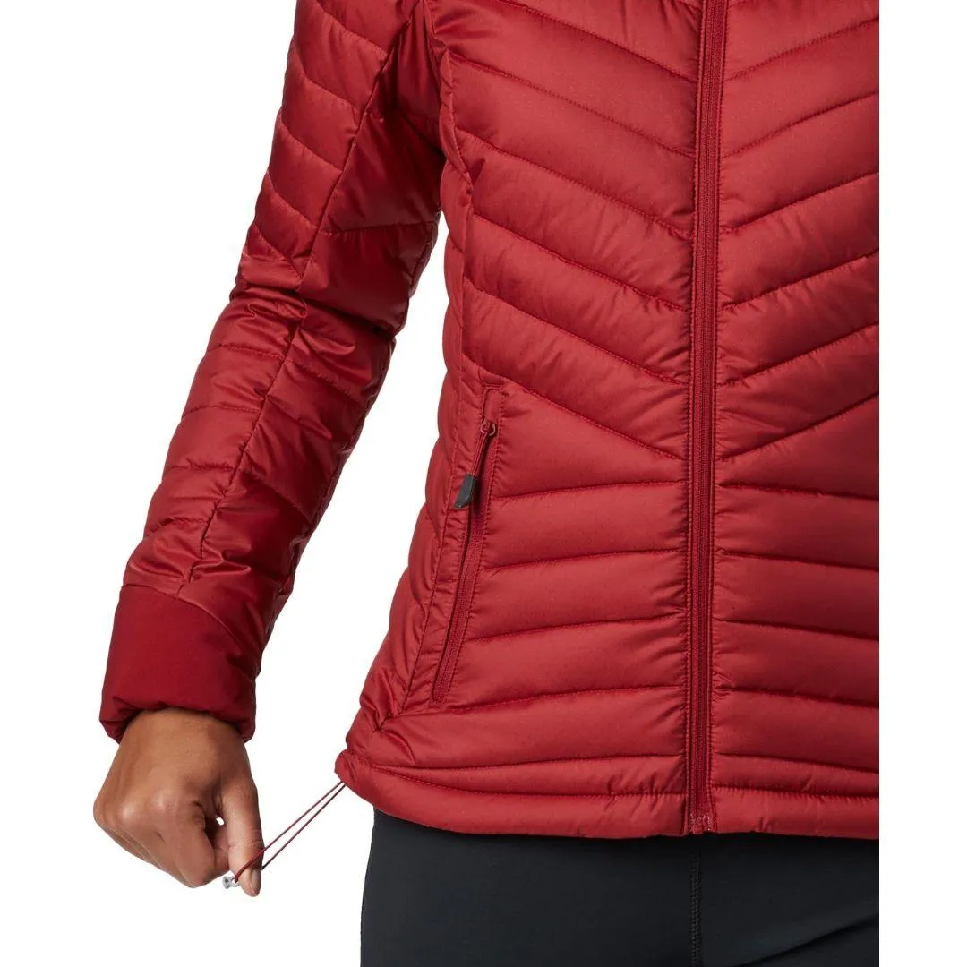 Columbia Women Red Windgates Hooded Jacket Modern Tailoring Durable Outer Layer