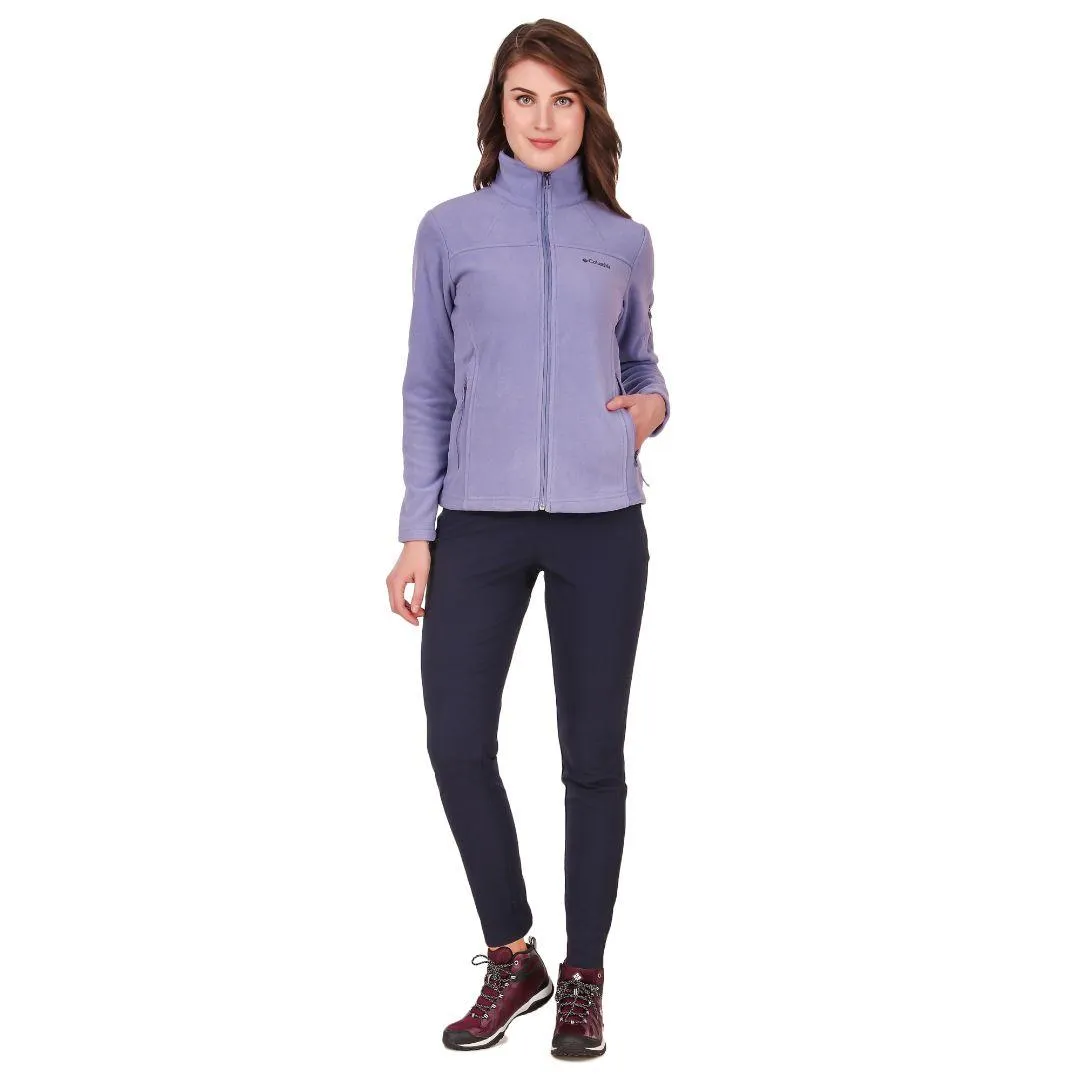 Multi Pocket Design Columbia Women Purple Fast Trek II Jacket