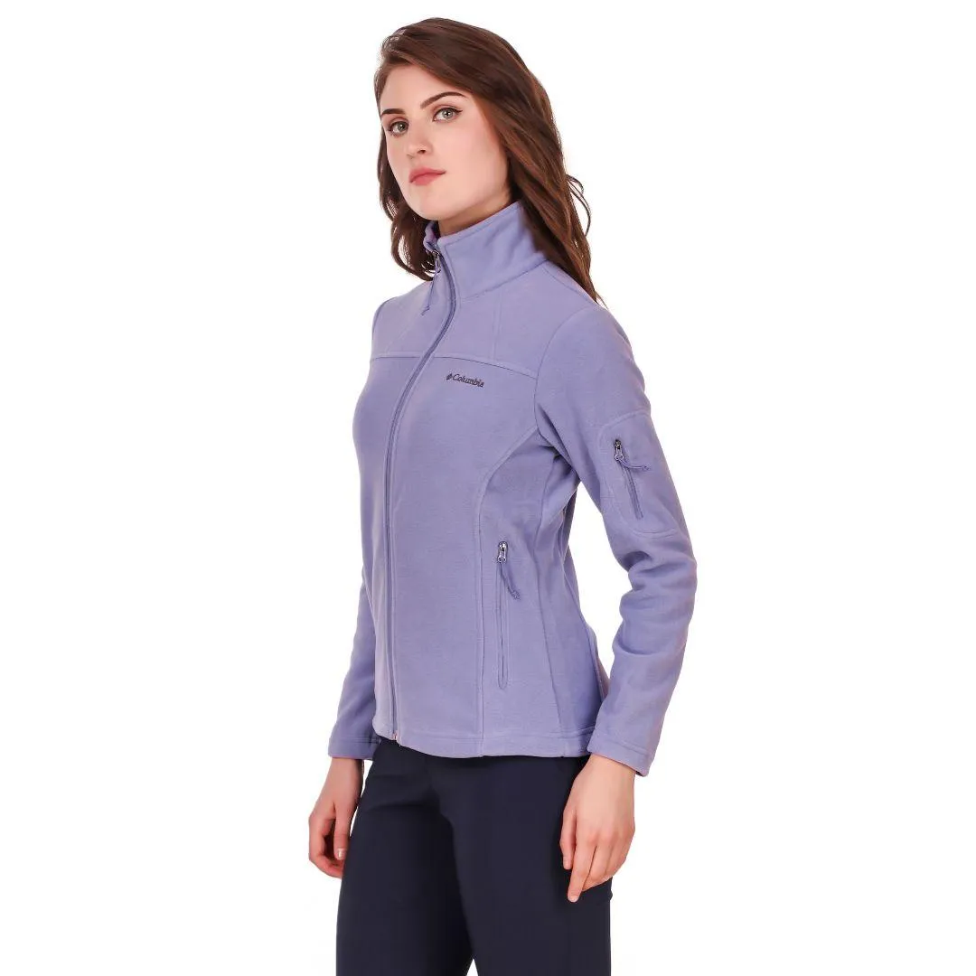 Columbia Women Purple Fast Trek II Jacket day SlitPockets