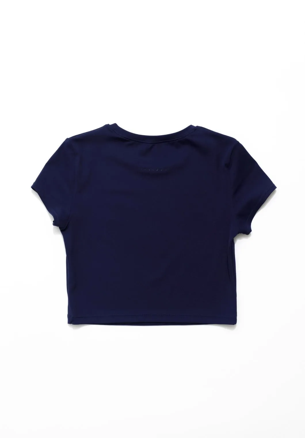 RecStretch? Short Sleeve Crop Midnight spandex blend
