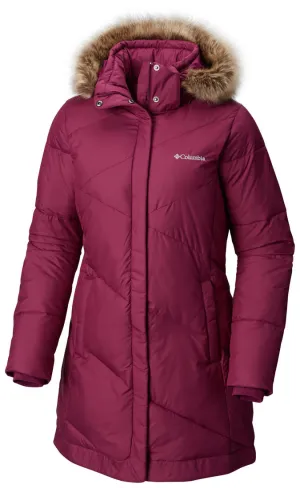 Columbia Women Maroon Snow Eclipse Mid Jacket FleeceBacking
