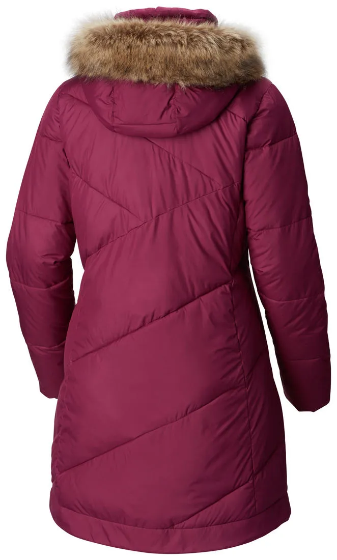 Columbia Women Maroon Snow Eclipse Mid Jacket High-quality Treasure