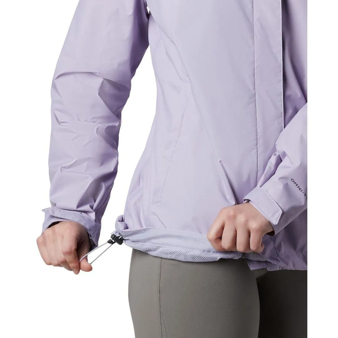 Layered Look Columbia Women Purple Arcadia II Jacket Waterproof