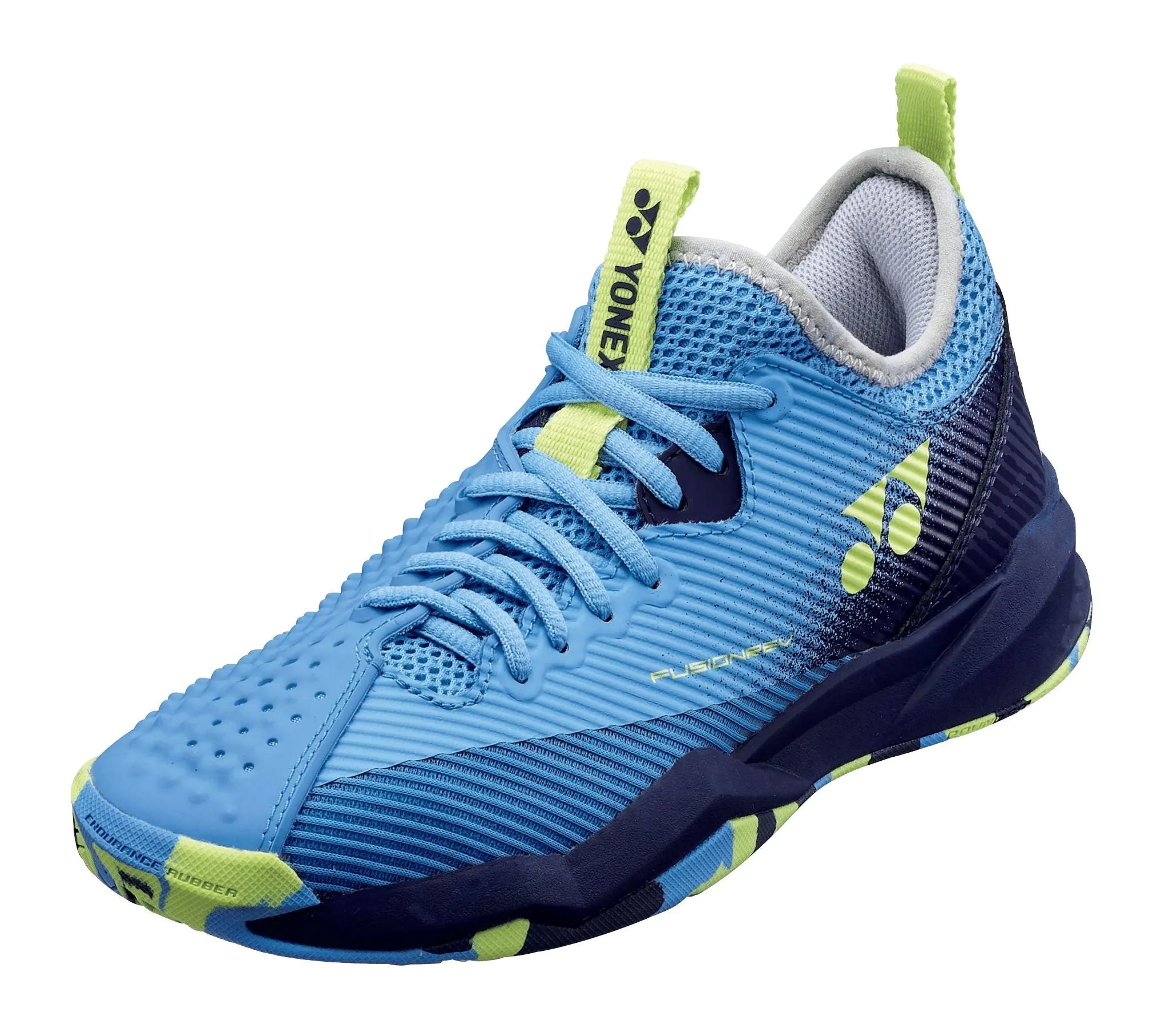 Ventilated Mesh Inner Liner 3D Airflow Mesh Yonex Women's FusionRev 4 (Navy/Saxe Blue)