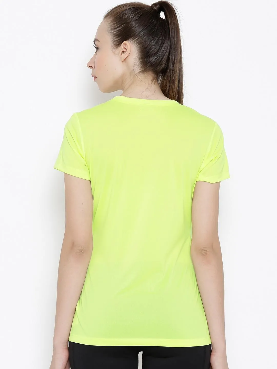 Columbia Women Yellow Tech TrekShort Sleeve Shirt Minimal Fit