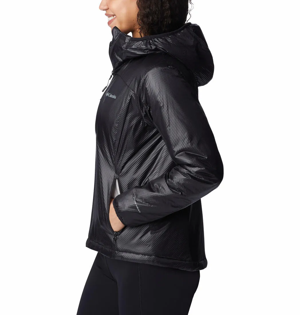 Expandable Sleeve Cuffs Columbia Women Black Arch Rock II Hooded Jacket