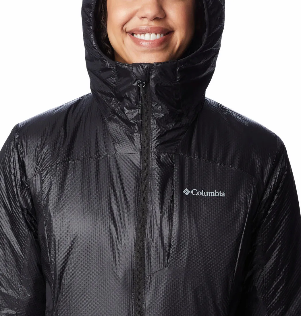 Columbia Women Black Arch Rock II Hooded Jacket Travel Ready