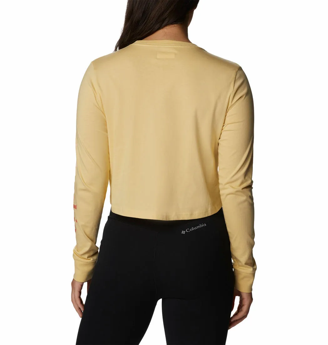 LowImpact Manufacturing Columbia Women Yellow North Cascades LS Printed