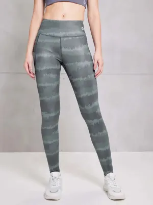 Women Printed Slim Fit Tights with ELASTO PLUS High Elasticity