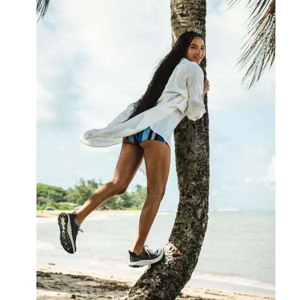 Reinforced Midfoot Cage surfing - running shoes Olukai Women's Makiki Lava Rock/Dark Shadow