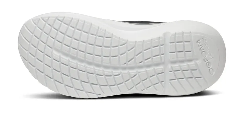 brand - name fade - resistant OOFOS OOMY STRIDE WOMEN'S BLACK/WHITE