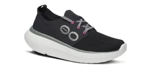 Core training indoor - only shoes OOFOS OOMY STRIDE WOMEN'S BLACK/WHITE