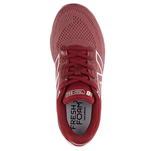 New Balance Women's Fresh Foam 860v14 Red/White animal - print running wear running on asphalt