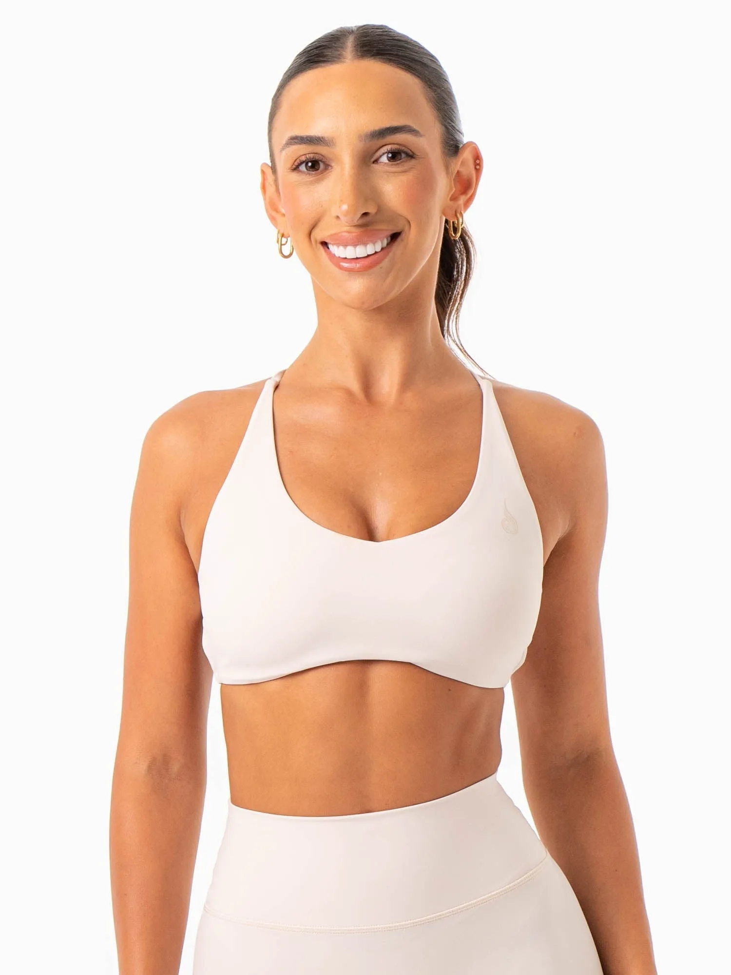 NKD Embody Sports Crop - Bone Runners of all levels Adjustable Wear