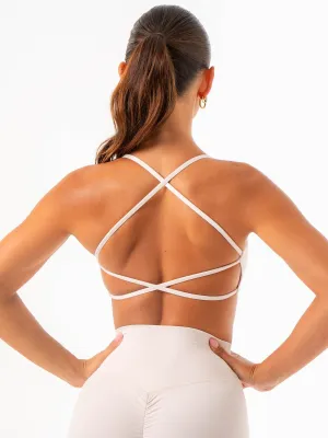 NKD Embody Sports Crop - Bone Zipped seams Core training
