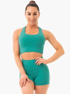 Flexible Wire-Free NKD Sports Bra - Turquoise
