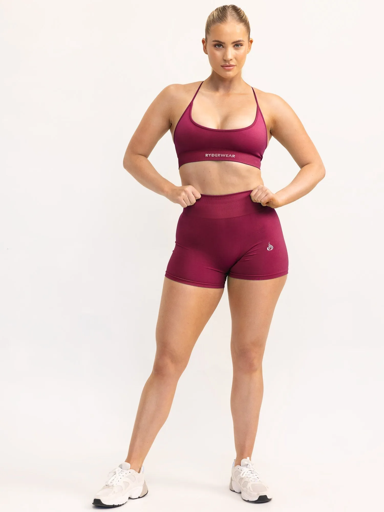Lift 2.0 Seamless Sports Bra - Berry Outdoor Clothing Friction Free Edging