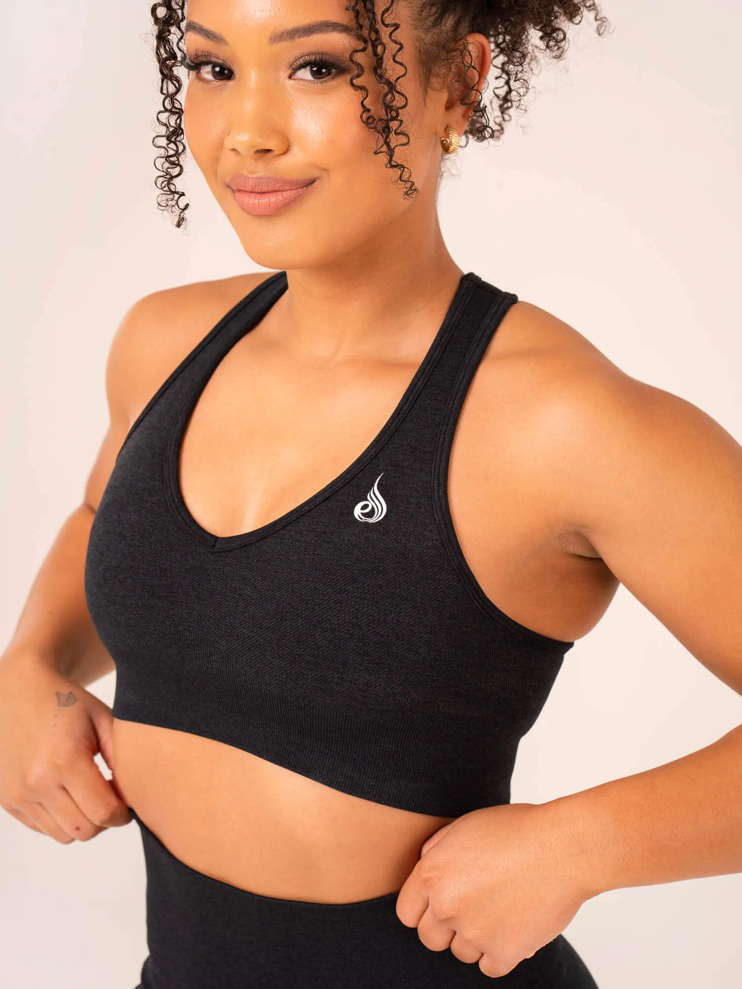 Classic activewear Contour Seamless Sports Bra - Black Marl