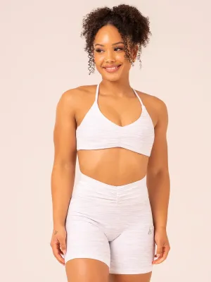 Tempo Sports Bra - Snow Grey Marl Comfortable Underwire Post-workout recovery