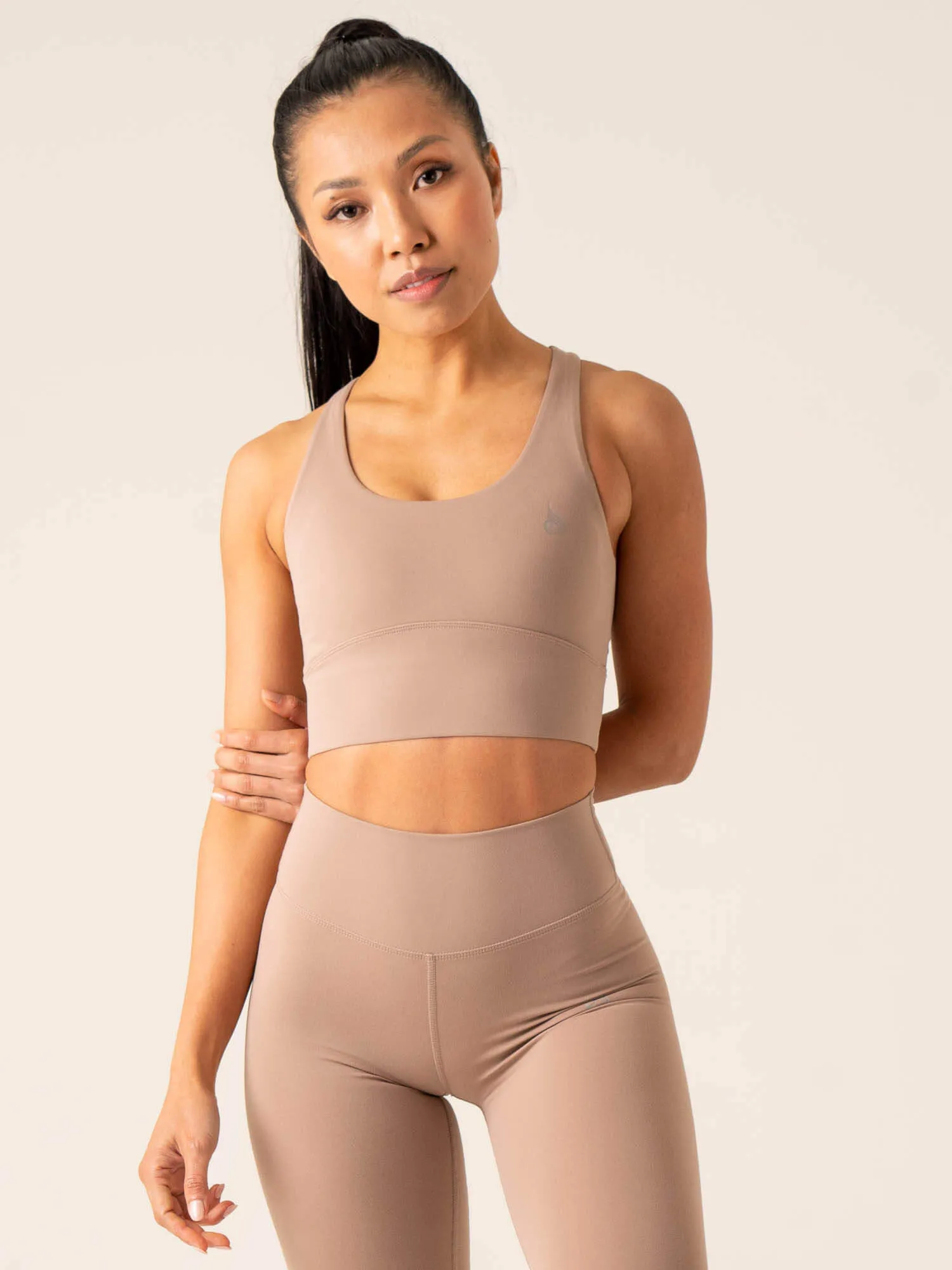 Versatile Comfort Camouflage NKD Arch Sports Bra - Taupe