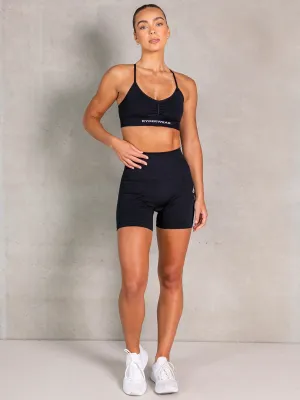 NRG Seamless Sports Bra - Black Functional seams