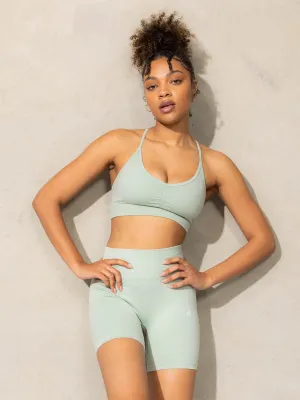 Stonewash Seamless Sports Bra - Mint Stonewash Activewear