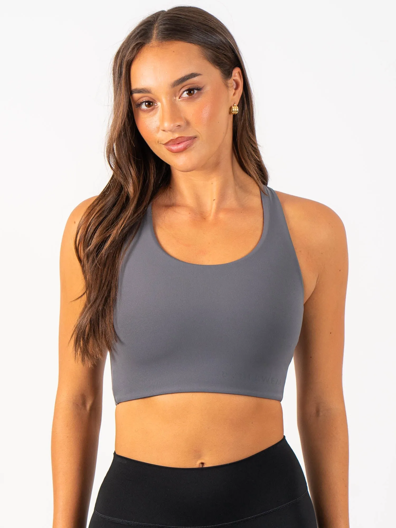 NKD Sports Bra - Charcoal Cotton fitness wear