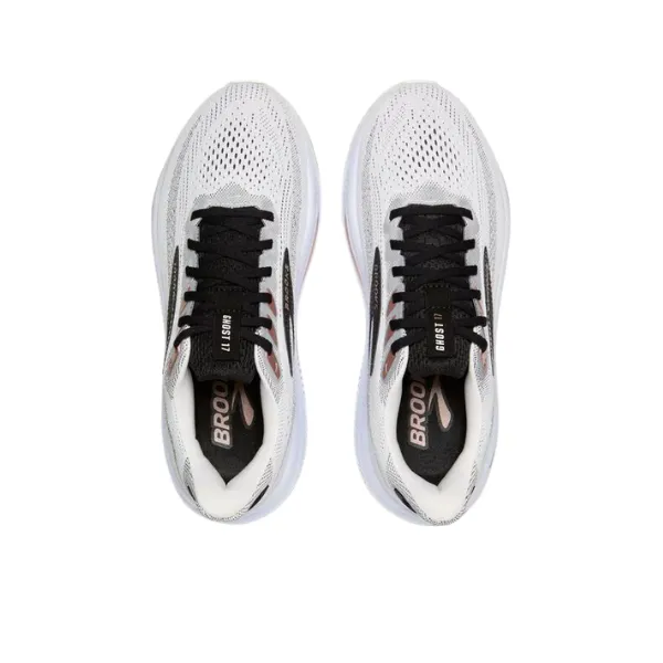 track meet running shoes Running Comfort Brooks Women's Ghost 17 Wide White/Black