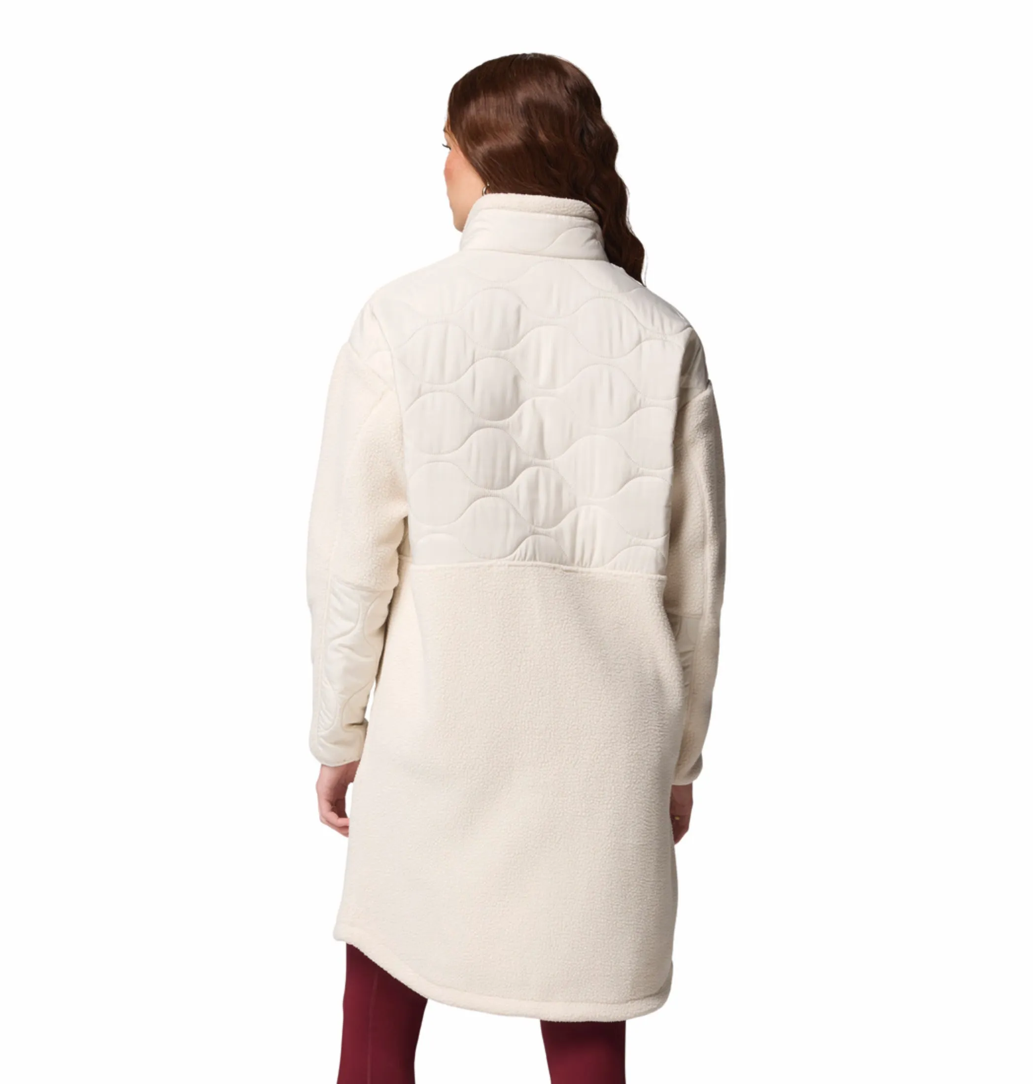 Columbia Women Beige Cloud Point Fleece Jacket practice session graduation