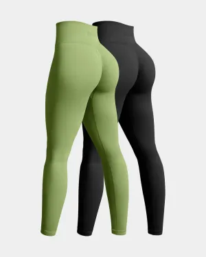 Power Stretch Active Lifestyle Pilates Session High Waist Butt Liftings Athletic Leggings
