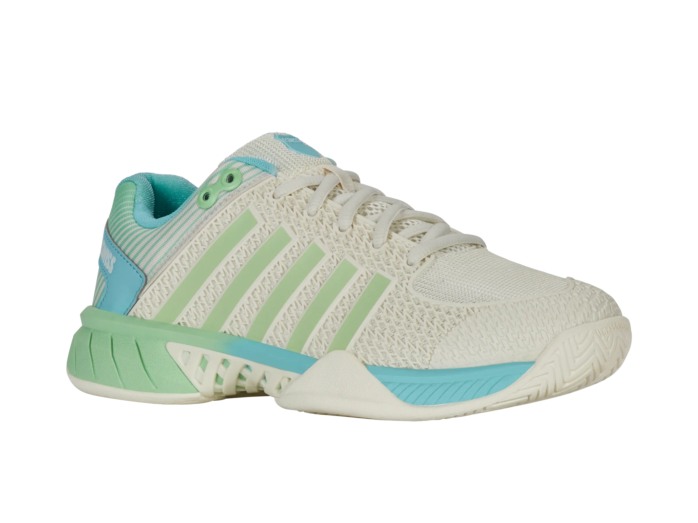 96563-258-M | EXPRESS LIGHT PICKLEBALL | EGRET/PATINA GREEN Reinforced toe Narrow Fit