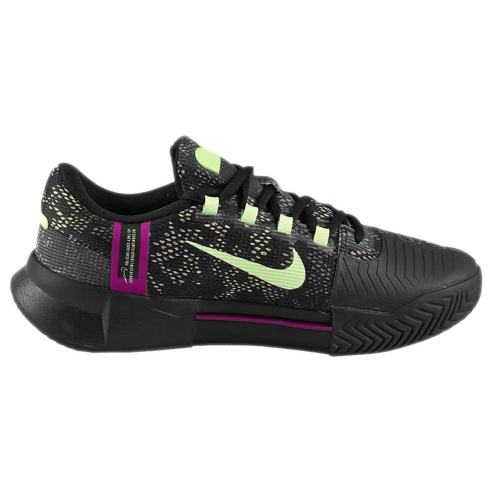 Nike Women's Air Zoom GP Challenge 1 - Osaka - Black/Multi Breathable Mesh Fabric Hygienic Footbed
