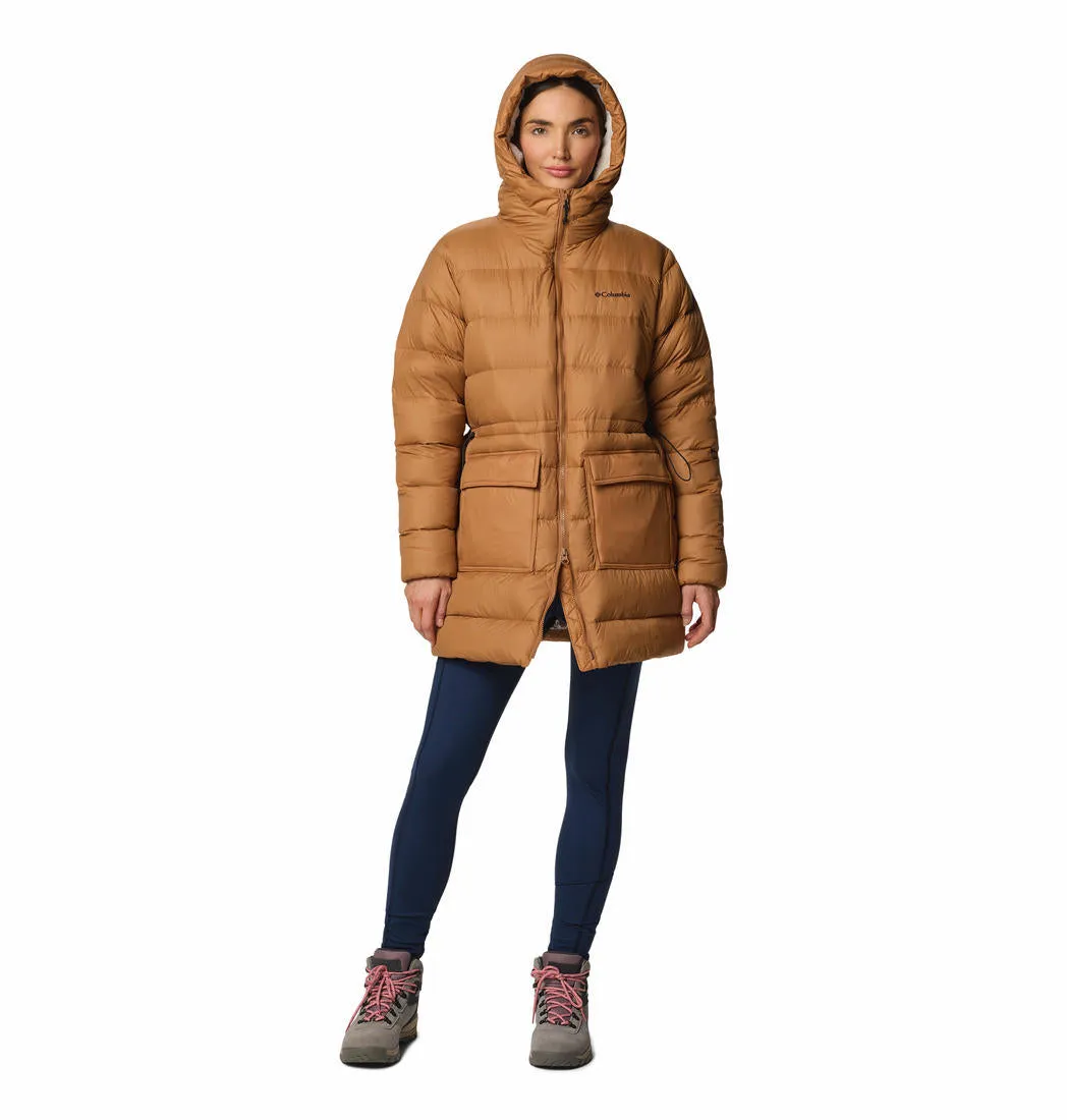 Quick Adjust Straps Columbia Women Brown Harmony Falls Mid Down Jacket