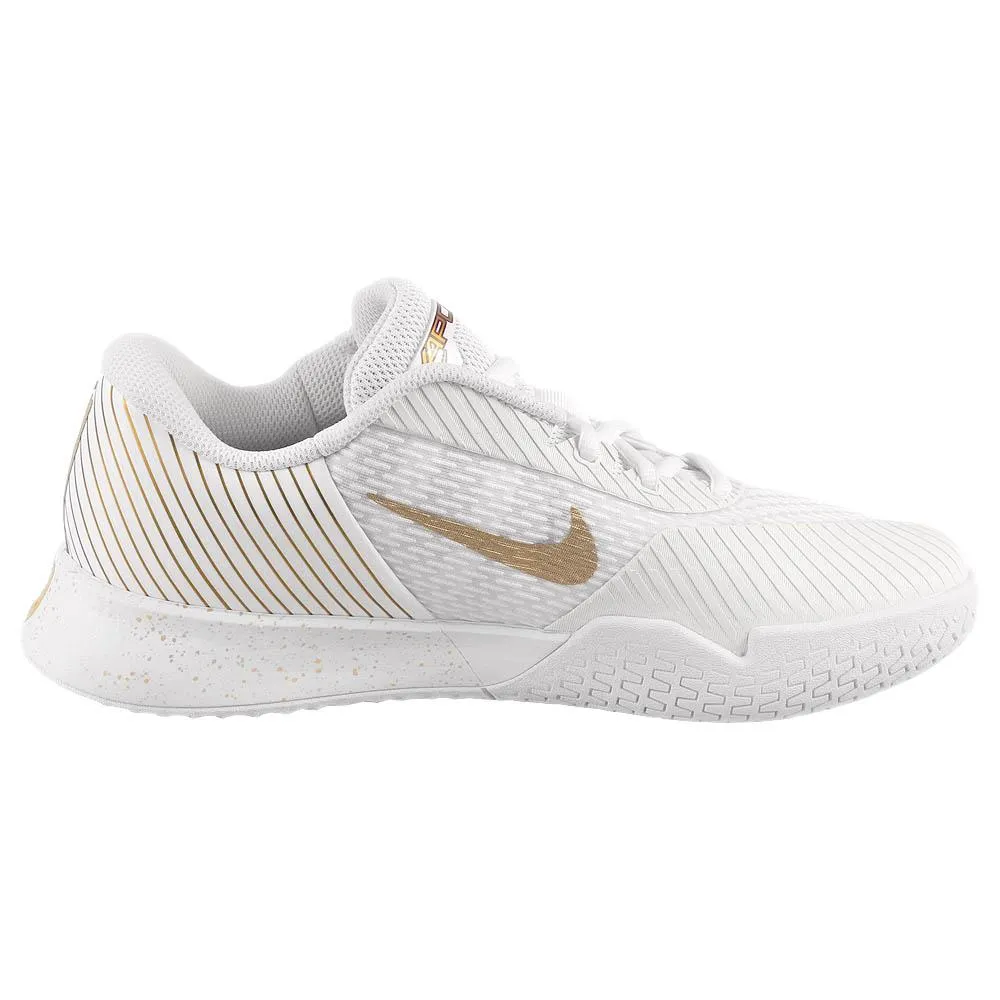 Nike Women's Air Zoom Vapor Pro 2 - Wimbledon - White/Metallic Gold Grain Seamless Insole Technology