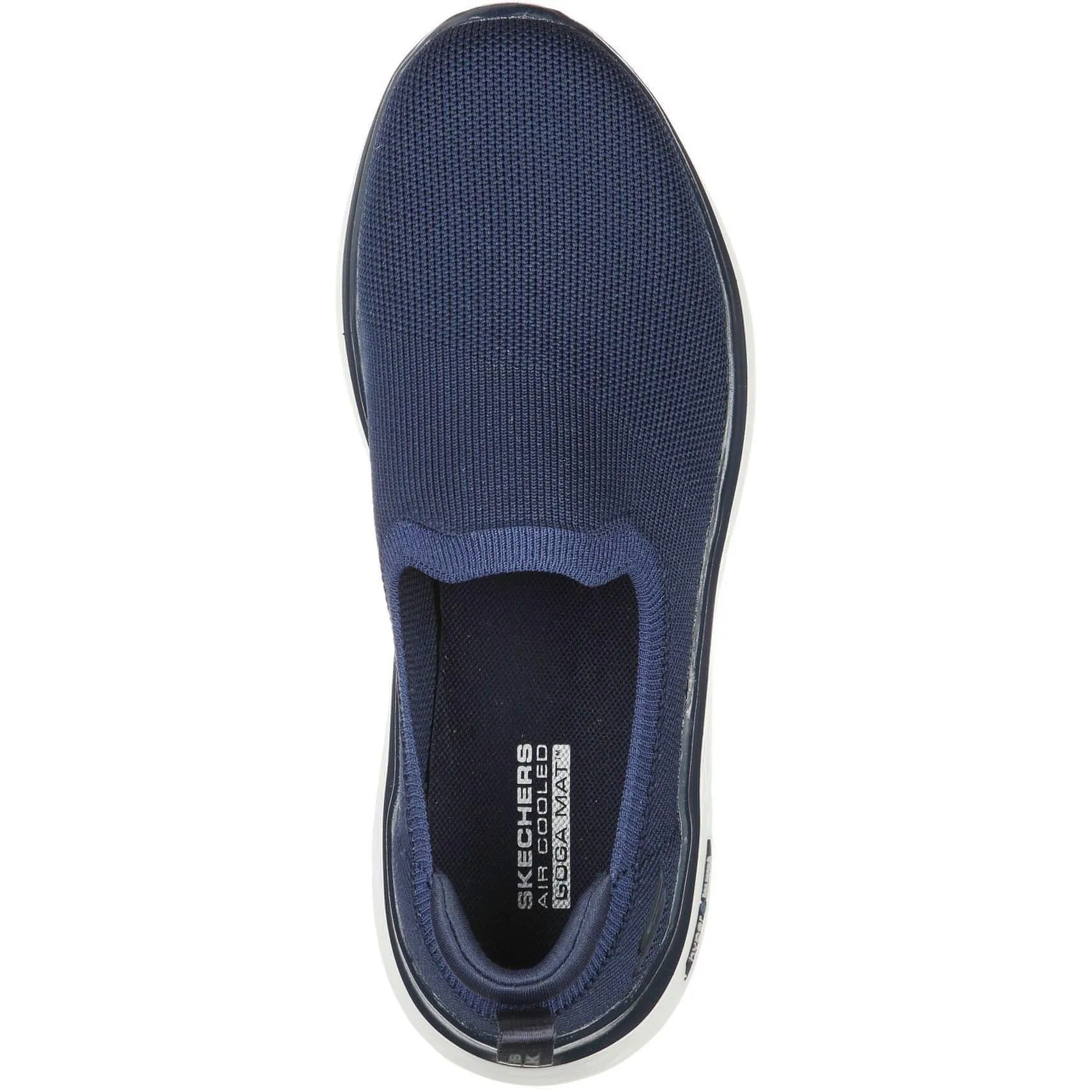 Forest Path Skechers GoWalk Hyper Burst Slip On Womens Walking Shoes - Navy