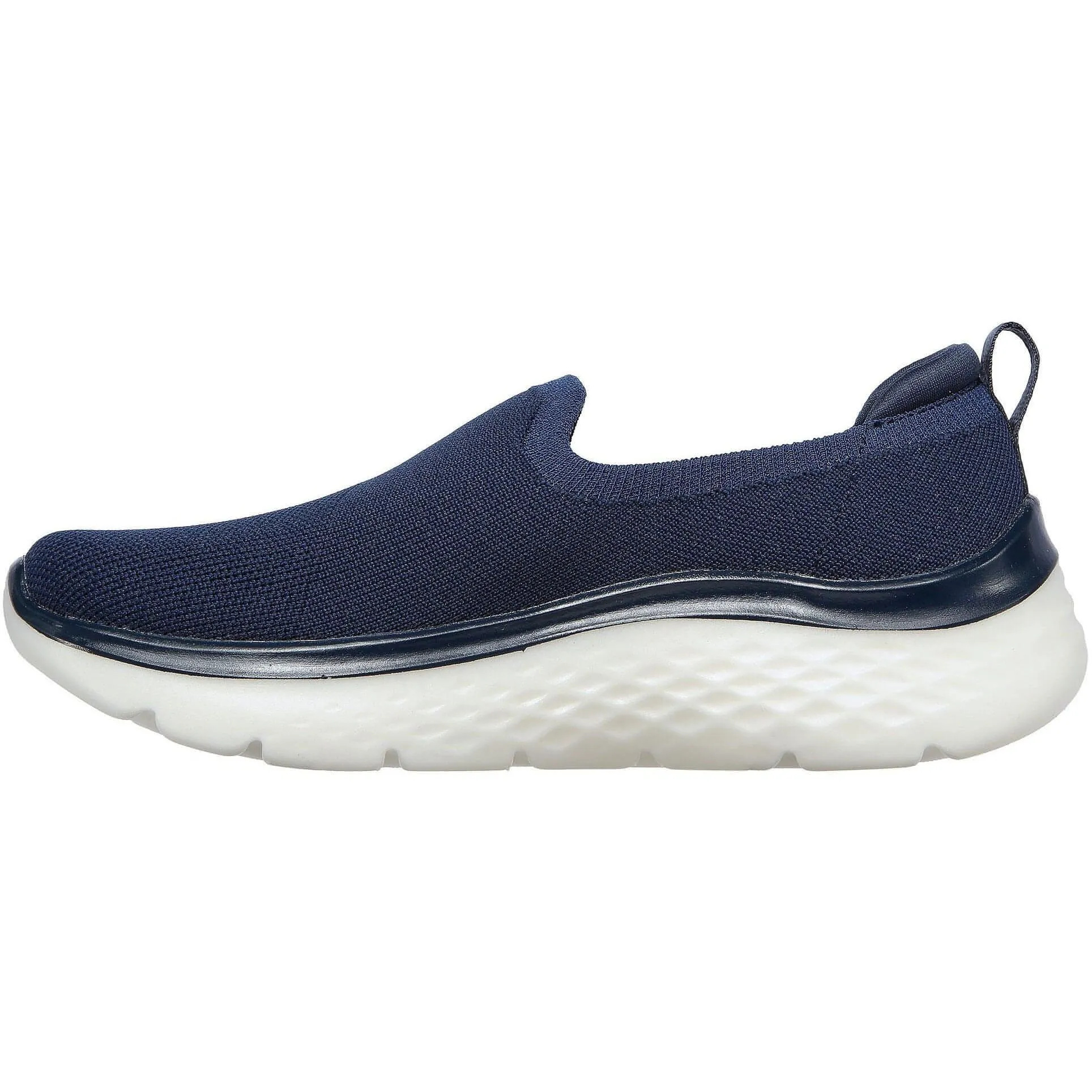 Skechers GoWalk Hyper Burst Slip On Womens Walking Shoes - Navy Snow Warm Non Slip Wellness Seekers